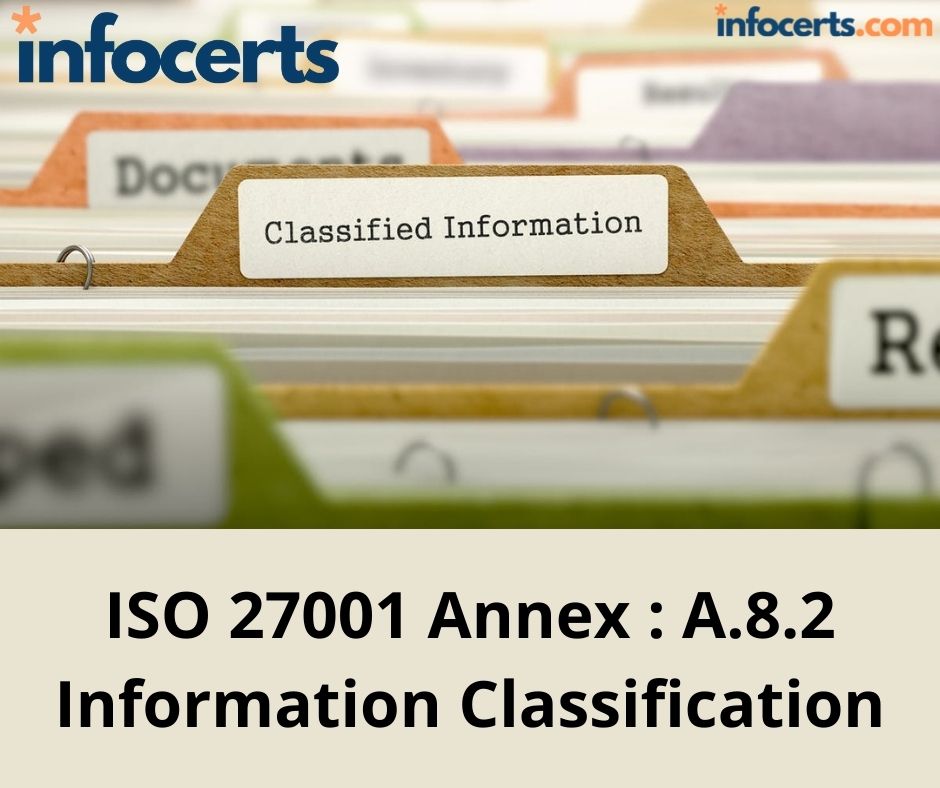 ISO 27001 Annex : A.8.2 Information Classification