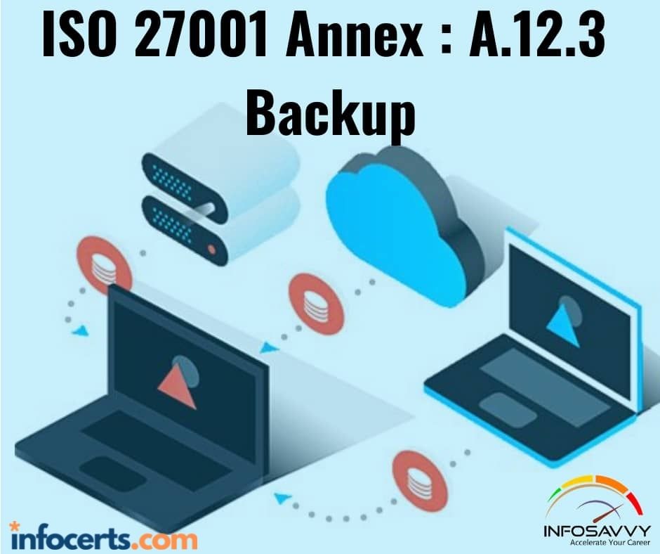 ISO 27001 Annex : A.12.3  Backup
