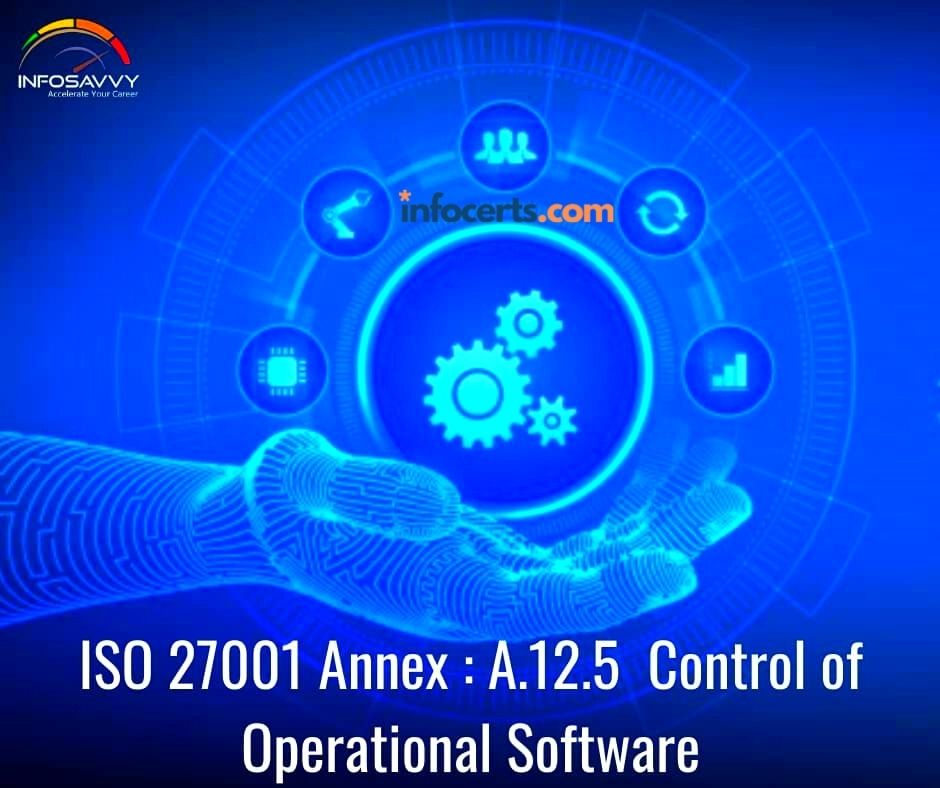 ISO 27001 Annex : A.12.5  Control of Operational Software