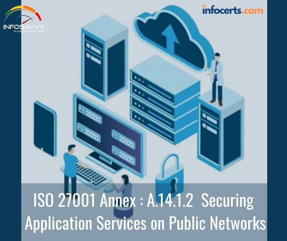 ISO 27001 Annex : A.14.1.2  Securing Application Services on Public Networks