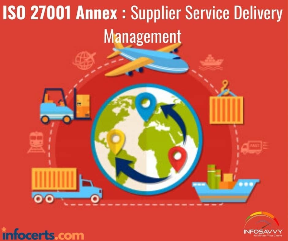 ISO 27001 Annex : A.15.2  Supplier Service Delivery Management